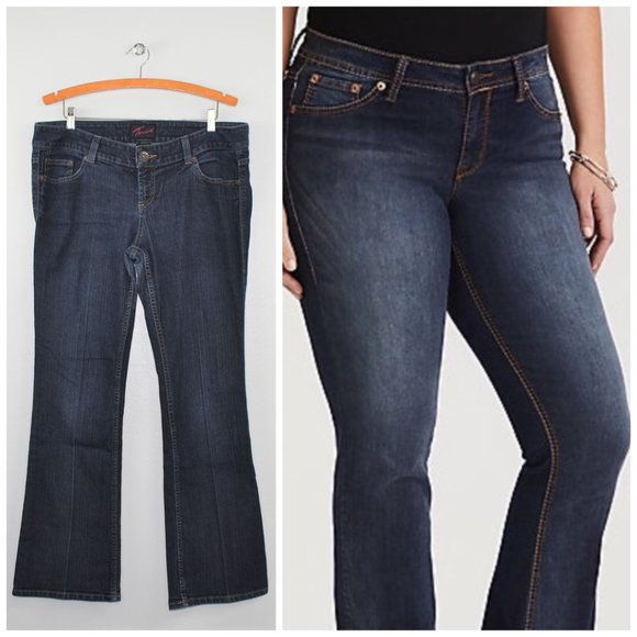 Torrid Slim Bootcut Jeans Medium Wash Size 14 Blue